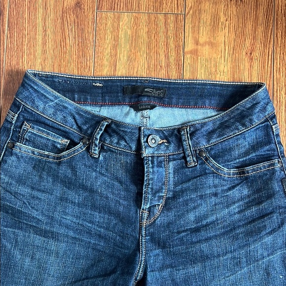 Silver Jeans “Selena” Blue Denim Shorts - Picture 2 of 4